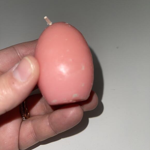 Vintage Pastel Easter Egg Candles Set of 4 Unused Pink Blue Yellow Purple - Picture 2 of 15